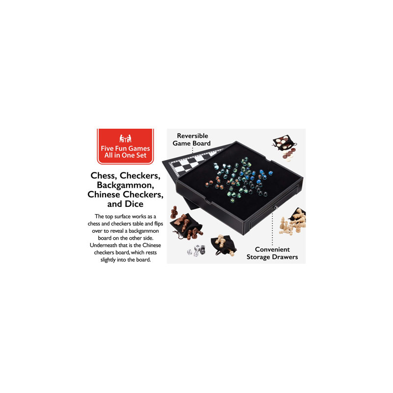 Main Street Classics Mainstreet Classics Broadway 5-in-1 Chess